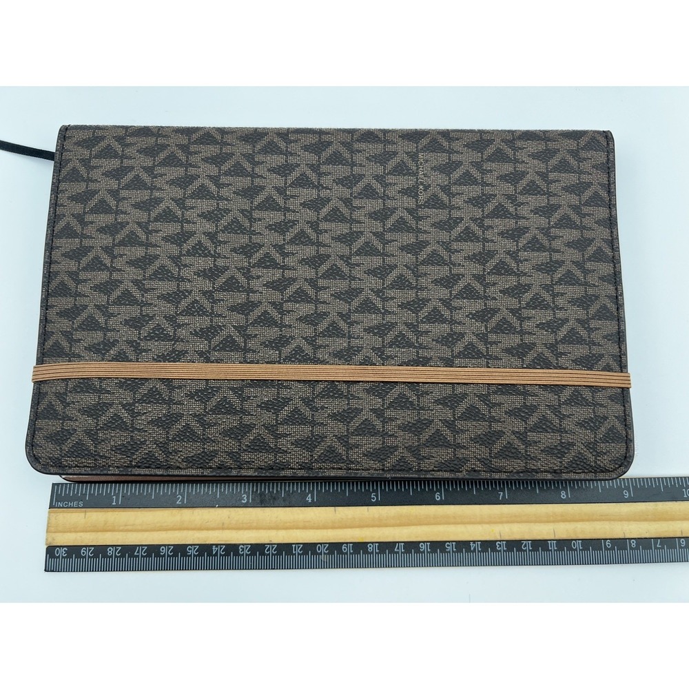 Michael Kors Brown MK Logo Medium Size Notebook New - Picture 2 of 7